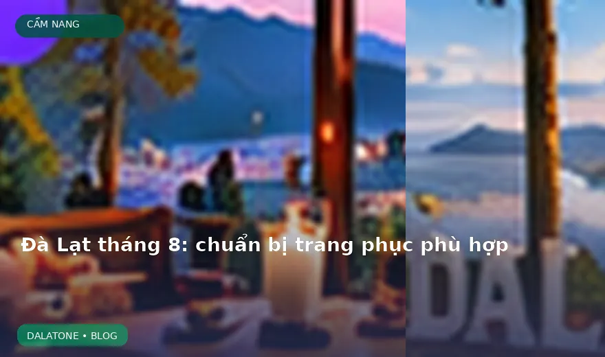 Đà Lạt tháng 8: chuẩn bị trang phục phù hợp