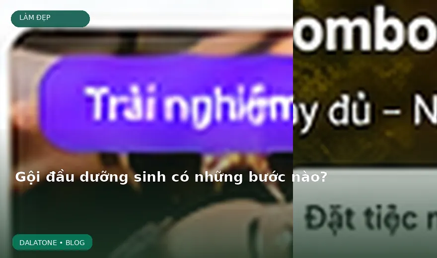 Gội đầu dưỡng sinh có những bước nào?