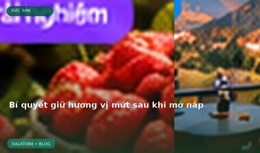 Bí quyết giữ hương vị mứt sau khi mở nắp