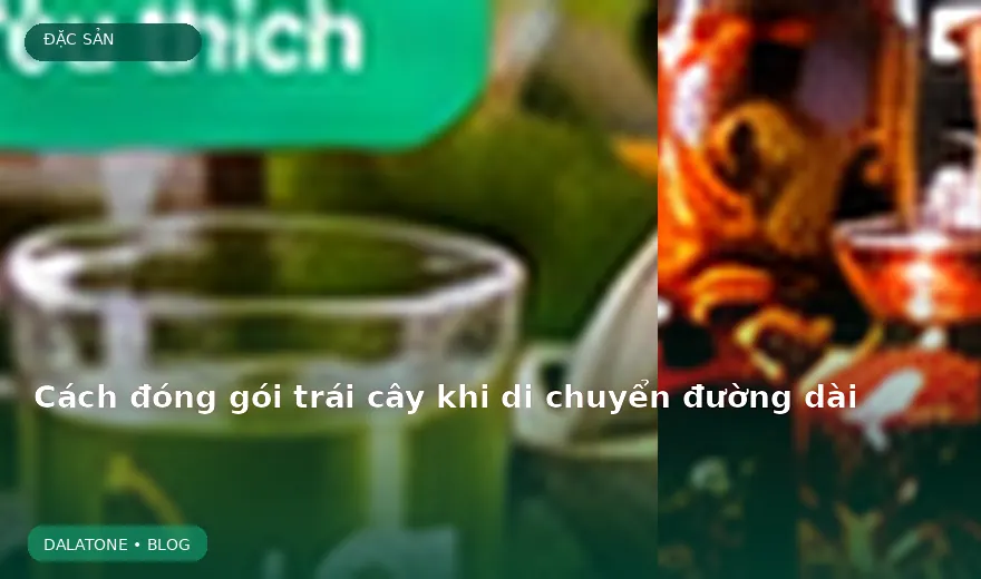 Cách đóng gói trái cây khi di chuyển đường dài