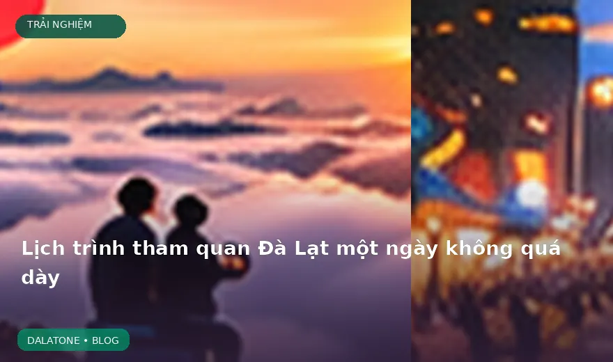 Lịch trình tham quan Đà Lạt một ngày không quá dày