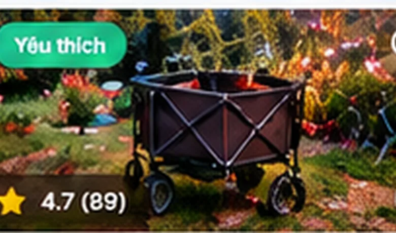 Xe kéo camping gấp gọn